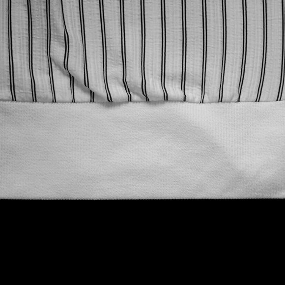 Dynamite Black & White Striped Long-Sleeve Shirt - Picture 12 of 16